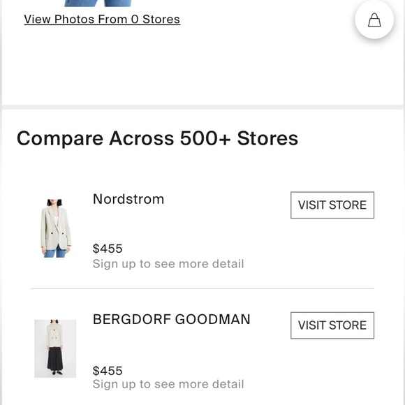 🔥THEORY Boy Double-Breasted Stretch Linen-Blend Blazer Size 6 in Oat Melange 🔥 - Picture 7 of 16